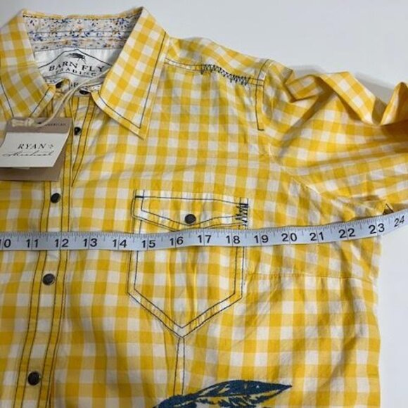 New Barn Fly Trading Cotton Long Sleeve Shirt size XL - Picture 5 of 13